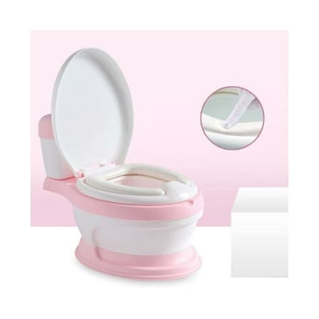 Toddler Training Potty with Cushioned Seat Ring - Pink_0