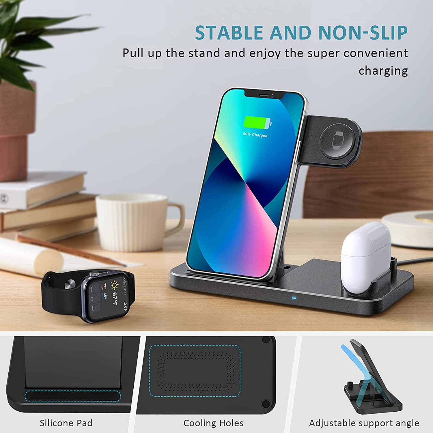 4 in 1 Fast Charging Apple Charging/Docking Station_2