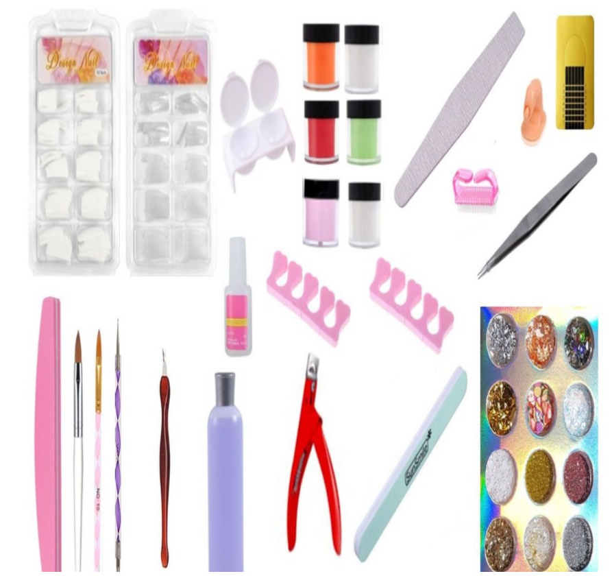 Professional Acrylic Colours Nail Kit - 36 Pieces_0