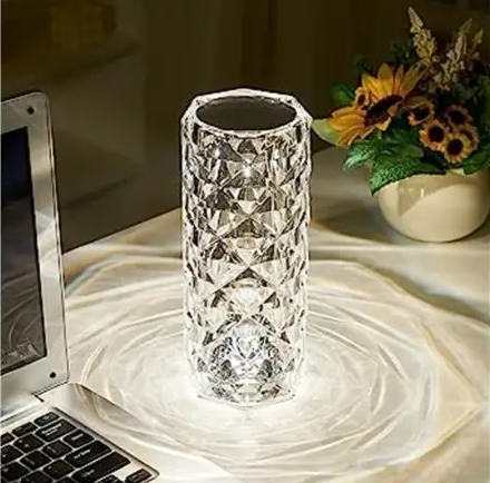 Crystal Desk Lamp RGB Touch Lamp_0