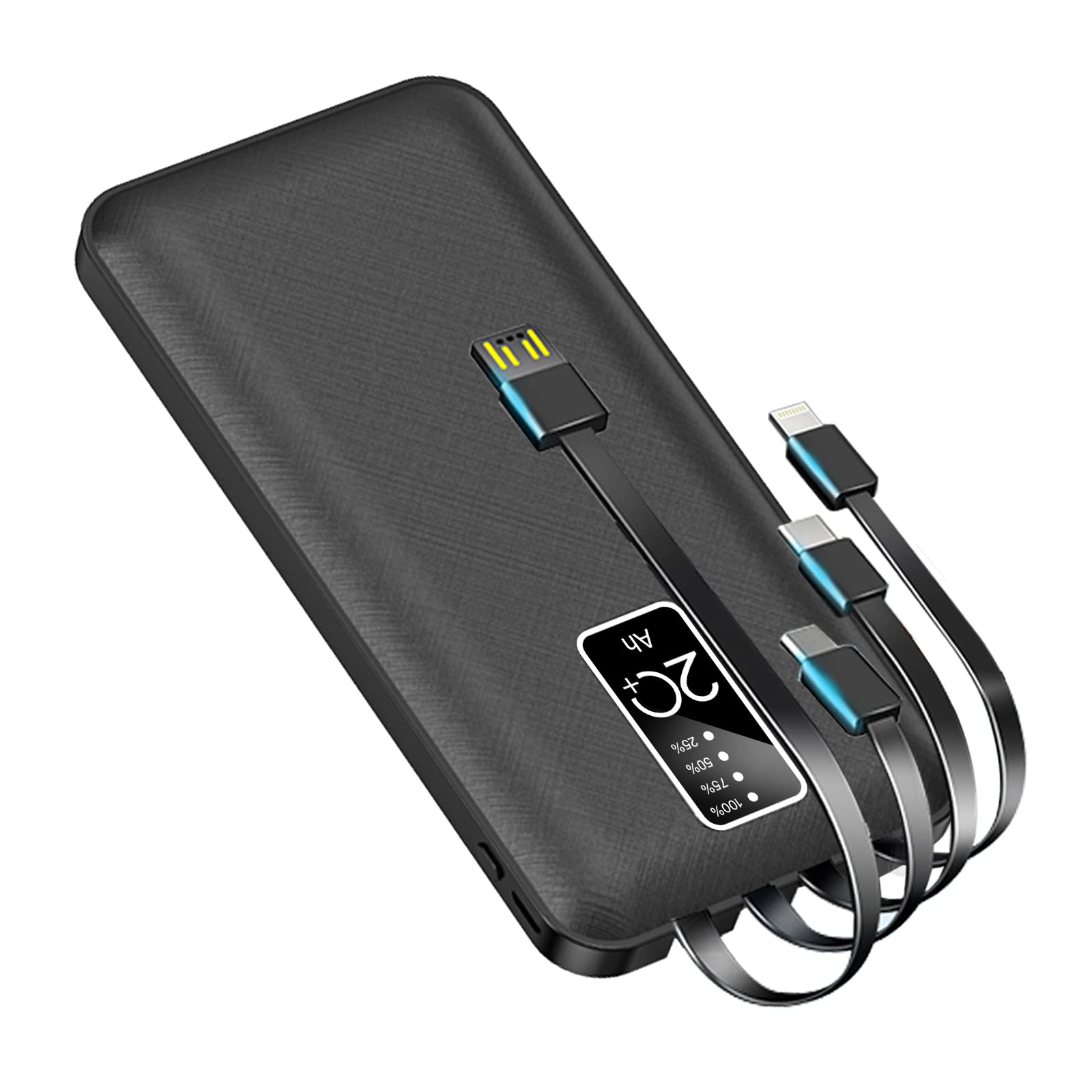 Smart Power Bank With 4pcs Built-in